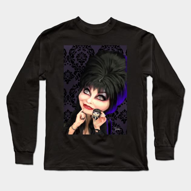 Elvira Long Sleeve T-Shirt by NESSHEAD